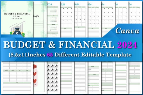 Budget & Financial 2024 Canva Templates: Your Complete Planning System