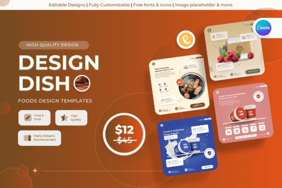 Design Dish: Food Canva Templates for Modern Creators