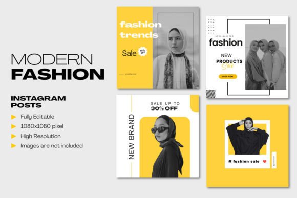 Elevate Your Brand with Modern Fashion Social Media Templates