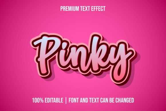 Elevate Your Projects with Pinky 3D Editable Text Effects