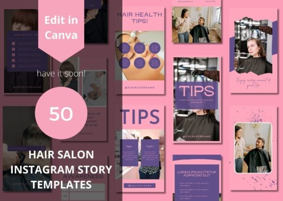 Hair Salons Social Media Story Templates: Elevate Your Feed