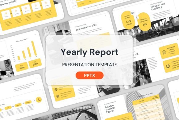 Master Your Annual Review: Yearly Report - Powerpoint Templates