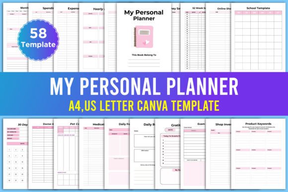 Master Your Life: Editable My Personal Planner Canva Templates