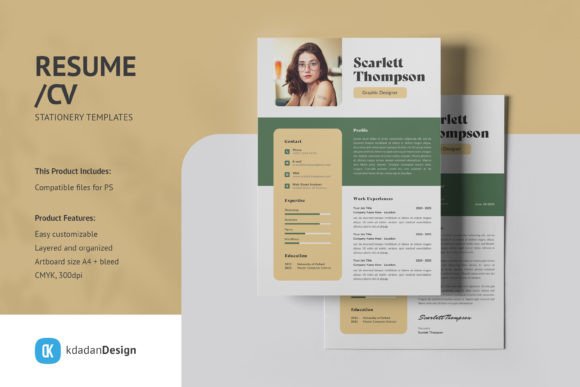 Modernize Your Job Hunt with Resume / CV PSD Design Templates Vol 205