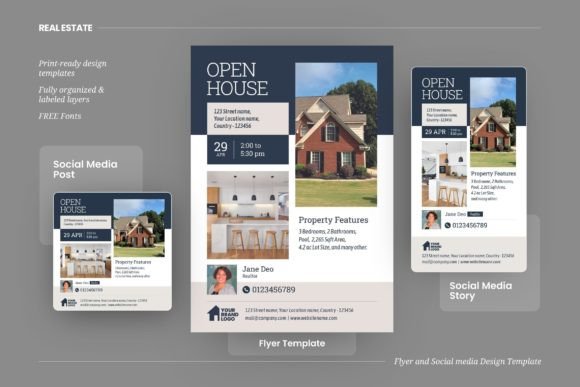 Real Estate Open House Templates: Your All-in-One Design Kit