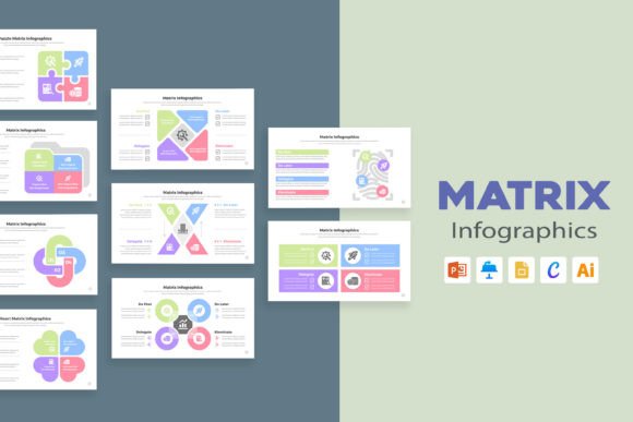 Transform Data with Matrix Infographic Templates