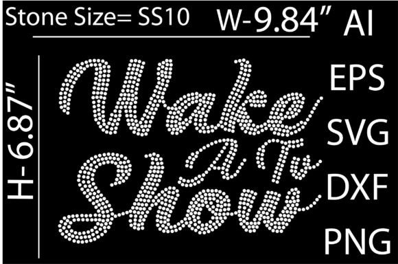 Wake Atu Show Rhinestone Templates: Sparkling Design Assets