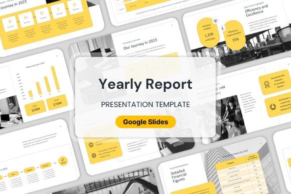 Yearly Report - Google Slides Templates: Professional Business Design